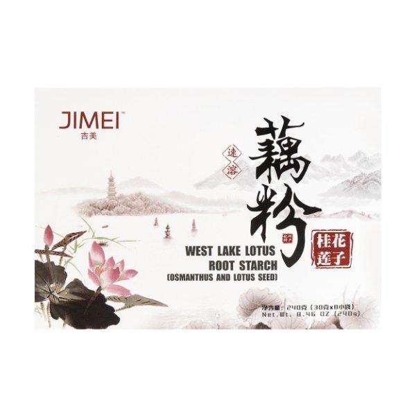 JIMEI West Lake Lotus Root Starch Osmanthus and Lotus Seed 240g