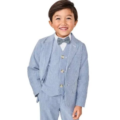 GymboreeBoys Long Sleeve Seersucker Blazer - Special Occasion | Gymboree - NAVY SAIL