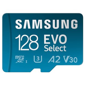 SAMSUNG EVO Select Micro SD Memory Card + Adapter, 128GB