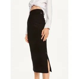 Buy Button Slit Midi Skirt Online - DKNY