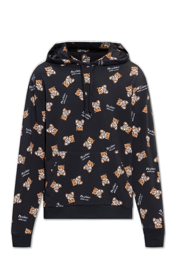 teddy bear print hoodie