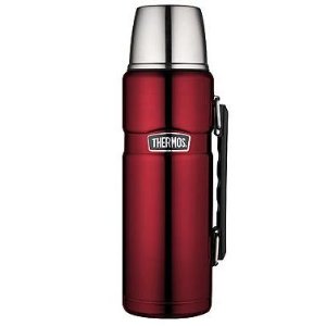 Thermos Stainless King 40-Ounce Beverage Bottle, Midnight Blue