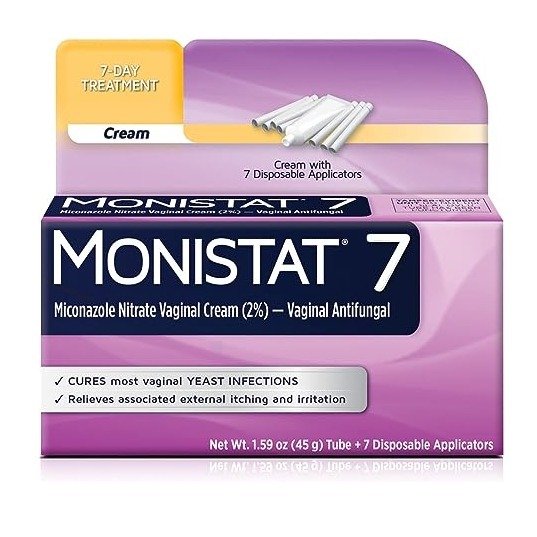 Monistat 私处酵母菌感染药膏 1个 + 7支一次性涂抹器