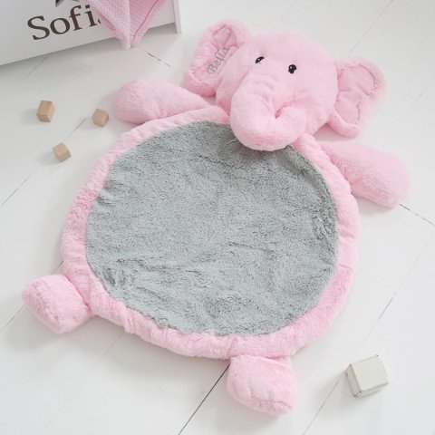 My 1st YearsPersonalized Elephant Playmat - Pink