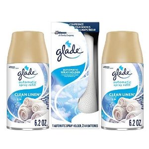 Glade Automatic Spray Holder and Clean Linen Refill Starter Kit
