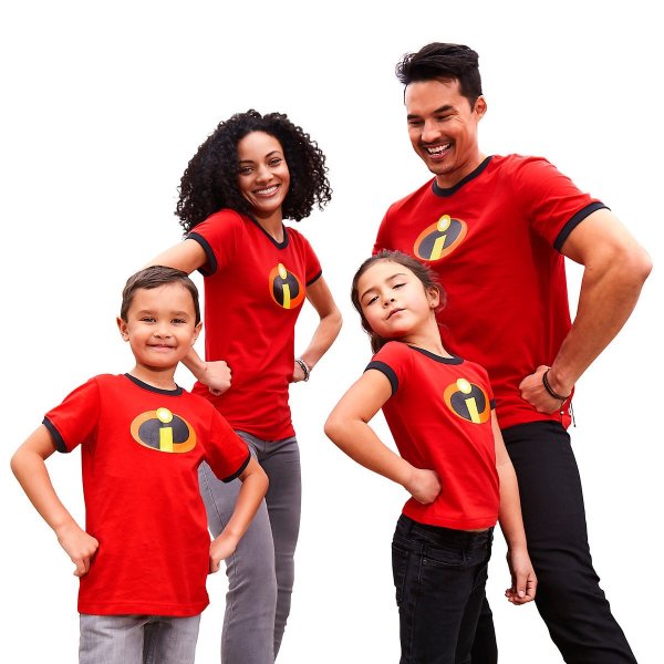 Incredibles 2 Logo Ringer T-Shirt Family Collection