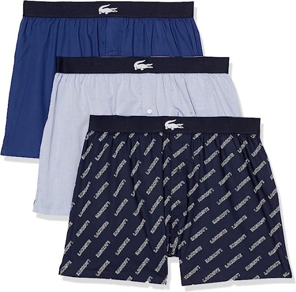 Men's 3-Pack Authentics All Over Print Woven Boxers