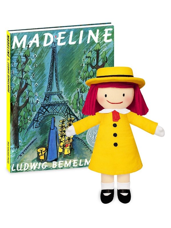 Bonjour Madeline Plushie & Book 2-Piece Set