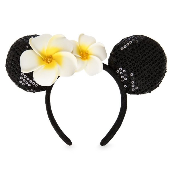 Minnie Mouse Ear Headband with Plumeria - Aulani, A Disney Resort & Spa | shopDisney