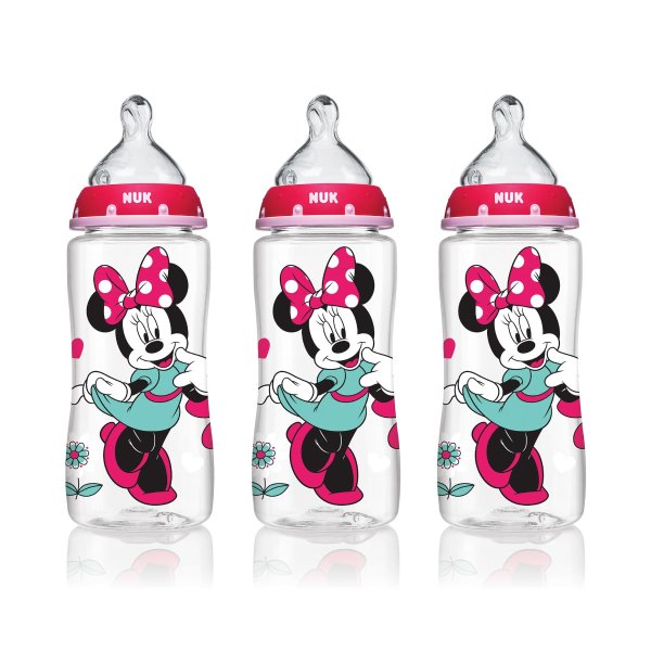 ® Bottle with Perfect Fit™ Nipple, Disney® Minnie Mouse 10-Ounce Medium Flow, 3 Pack
