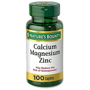 Calcium Magnesium & Zinc by Nature's Bounty, Immune Support and Supporting Bone Health, 100 Caplets