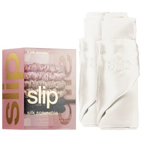 Silk Pillowcase Duo + Scrunchies Kit