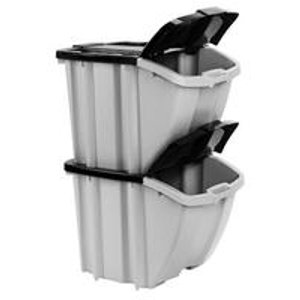 18加仑容量Suncast可回收垃圾桶, 2个装