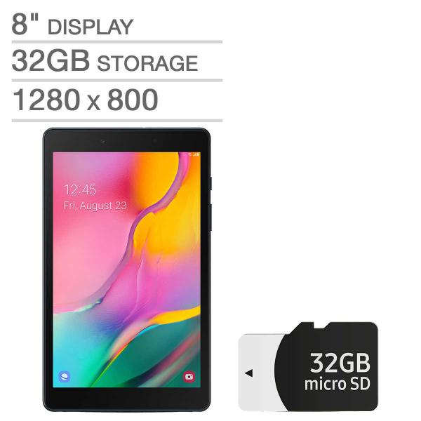 Galaxy 8" Tab A Wi-Fi Tablet 32GB + Bonus 32GB MicroSD Card