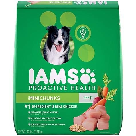 Iams ProActive Health Minichunks Chicken Dry Dog Food, 30 lbs. | Petco
