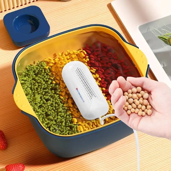 Portable Fruit Vegetable Washing Machine Capsule Shape Wireless Food Purifier Household Pesticide Disinfection | Don't Miss These Great Deals | Temu