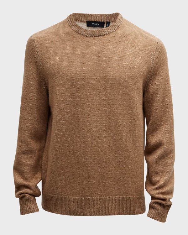 Men's Hilles Marled Wool-Cashmere Sweater