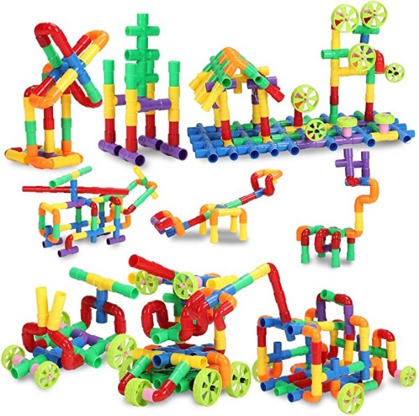 KAKATIMES STEM Building Blocks Toy for Kids