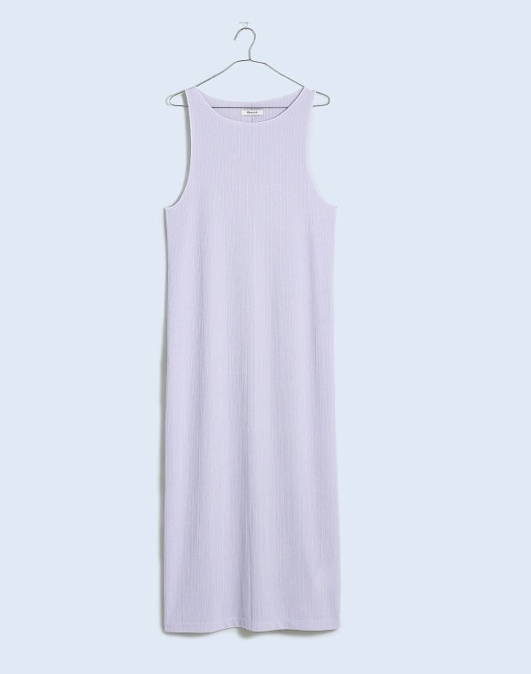 Rib-Knit Sleeveless Maxi Dress