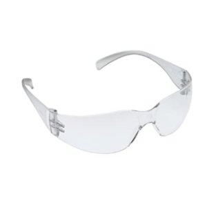 3M Safety Glasses, Virtua, 20 Pair, ANSI Z87, Anti-Fog Scratch Resistant Clear Lens, Clear Frame, Wraparound Coverage