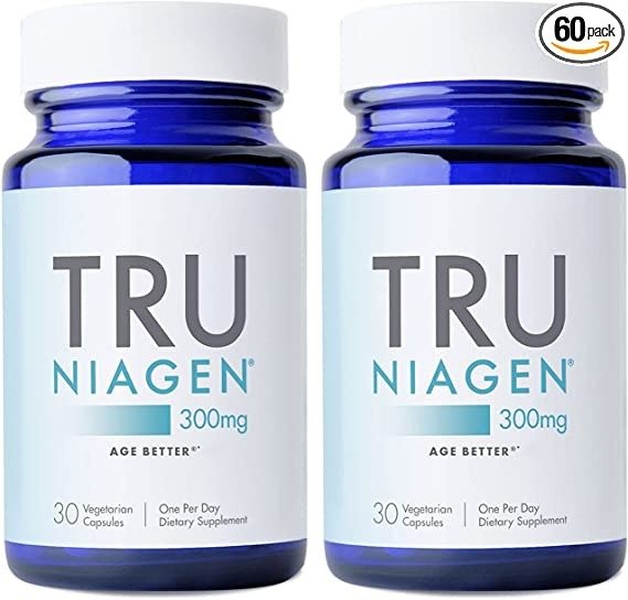 2x 30ct/300mg Multi Award Winning Patented NAD+ Boosting Supplement - More Efficient Than NMN - Nicotinamide Riboside for Cellular Energy Metabolism & Repair. Vitality, Muscle Health, Healthy Aging