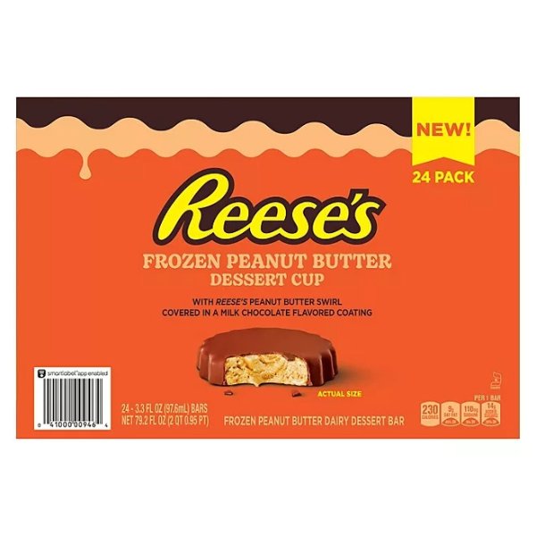 Reese’s Frozen Peanut Butter Dessert Cups (3.3 oz, 24 ct.) - Sam's Club