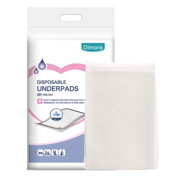 Dimora Disposable Underpads 23" x 35" (10 Count) Incontinence Pads