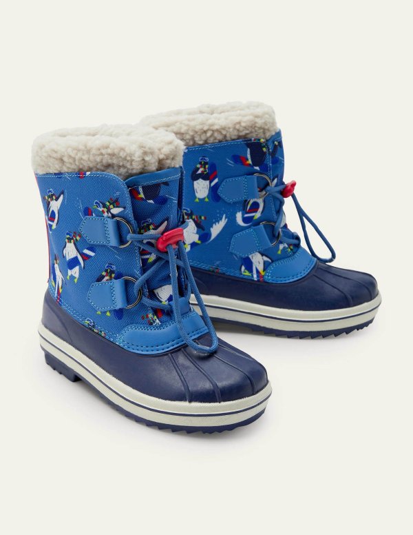 All-weather Boots - College Navy Penguins | Boden US