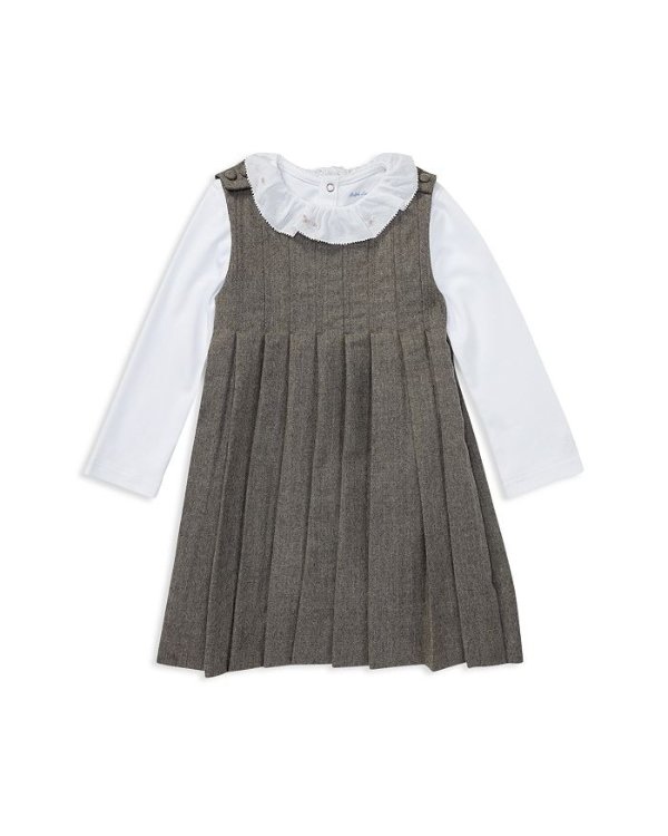 Girls' Pleated Dress & Bodysuit Set - Baby