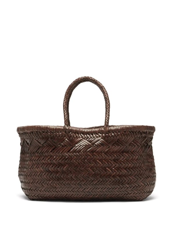 Triple Jump large woven-leather tote bag | Dragon Diffusion