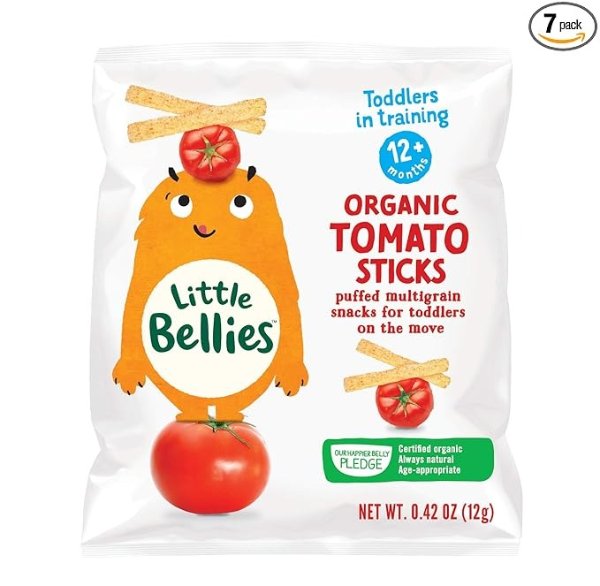 Little Bellies Organic Tomato Sticks, 0.42 Ounce Bag (Pack of 7)