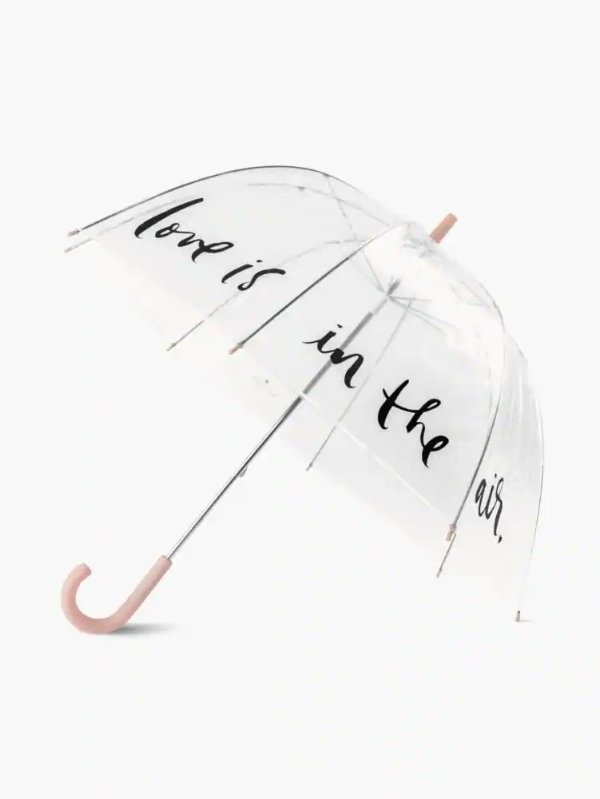 Love Is In The Air Clear Umbrella