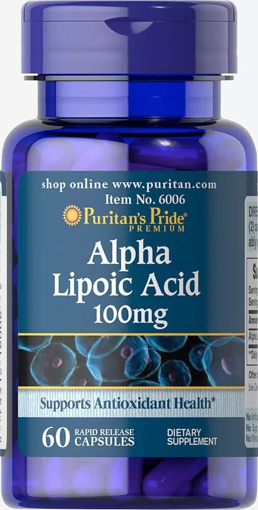 Alpha Lipoic Acid 100 mg 60 Capsules | Antioxidants | Puritan's Pride