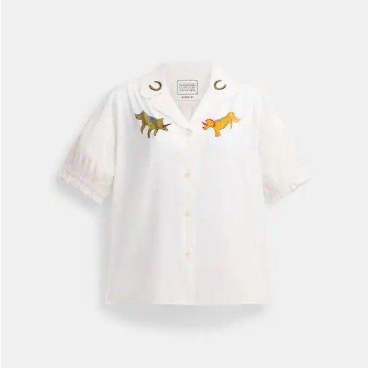 X Observed By Us Short Sleeve Button Down Shirt