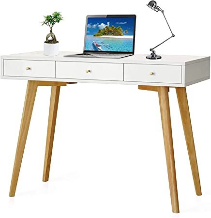 Vitahomy 40 Inch Vanity-Desk Upgraded Computer Desk