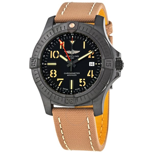 Avenger Night Mission Automatic Chronometer Black Dial Men's Watch V32395101B1X1