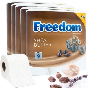 白菜价：Freedom 卫生纸3层/片 45卷 乳木油果精华超软超亲肤