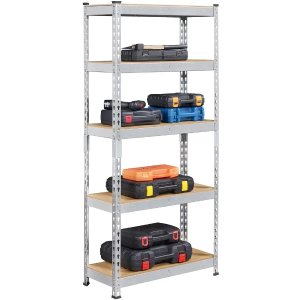 Smile Mart 5-Shelf Boltless & Adjustable Steel Storage Shelf Unit