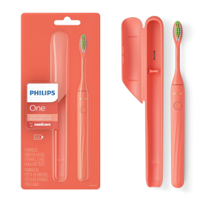 Philips One系列 便携电动牙刷珊瑚粉