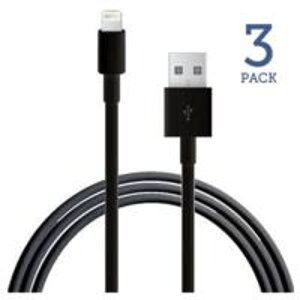 Lightning to USB 3-Foot Cable 3-Pack