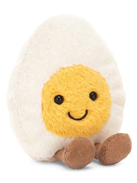 Boiled Egg Happy Plush Toy