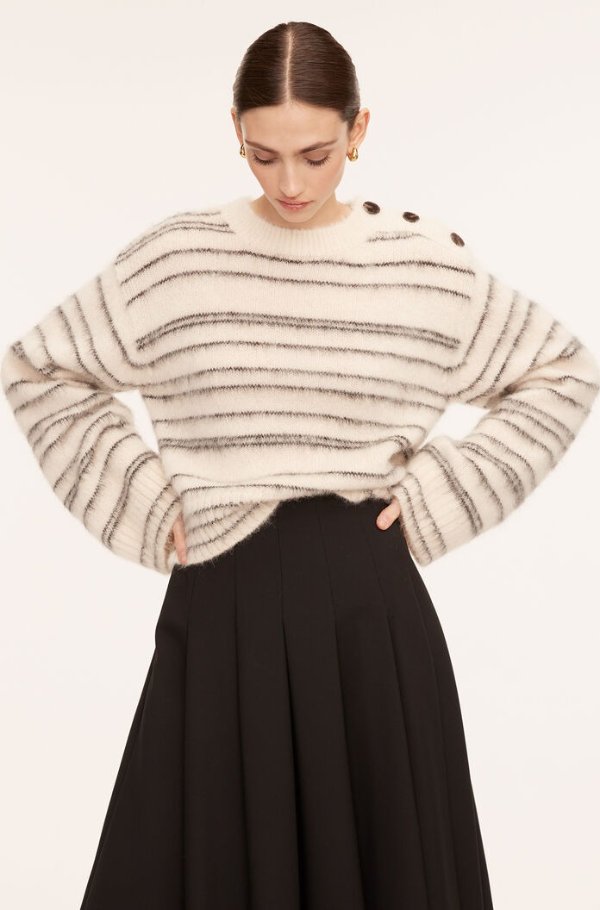 Brushed Knit Pullover | Rebecca Taylor