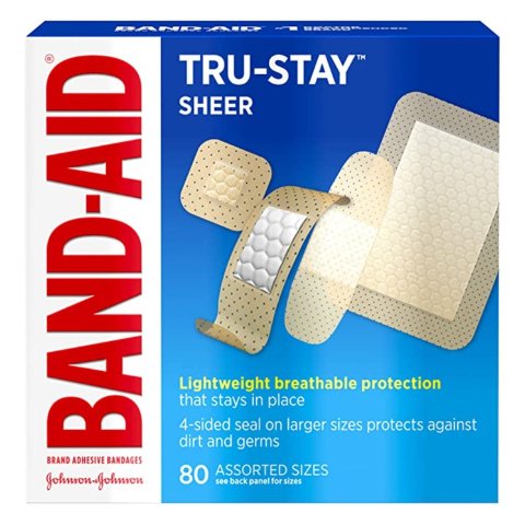 白菜价：Band-Aid 多尺寸创可贴80片 7.5折