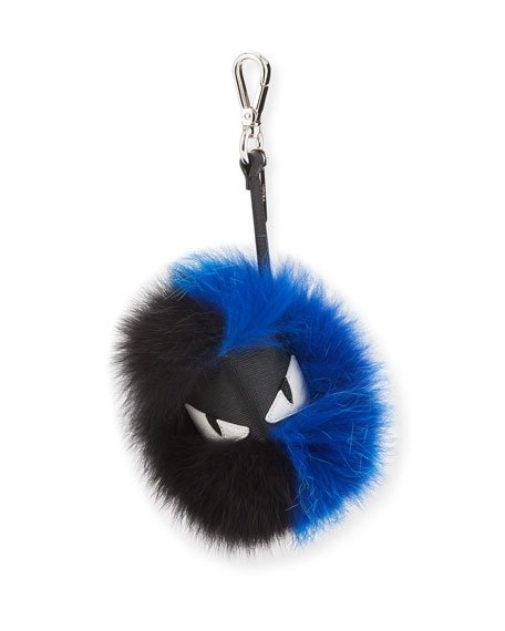 Leather and Fox Fur Bugs Charm