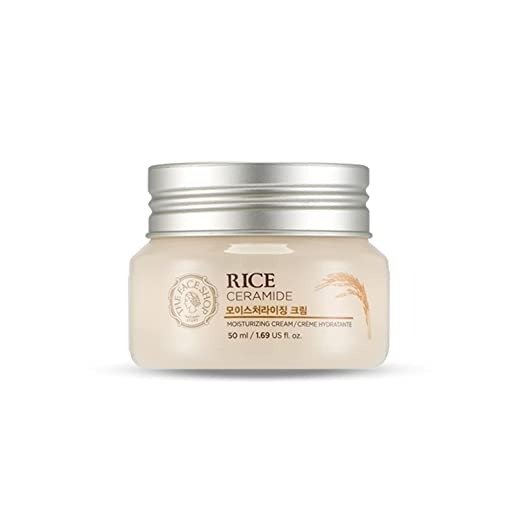 Rice Ceramide Moisturizing Cream | Rich Moisturizer for Long-lasting Smooth Absorbtion without Stickiness | Natural Moisturizer For Whitening & Skin Glowing, 1.69 fl oz, K-Beauty