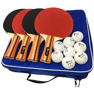 Amazon JP WinLook Ping Pong Paddle - 4 Pack; Pro Premium Table Tennis Racket Set; 8 Professional Game Balls; Practice Accessories Racquet Bat Bundle Kit; Portable Cover Case; Indoor Outdoor