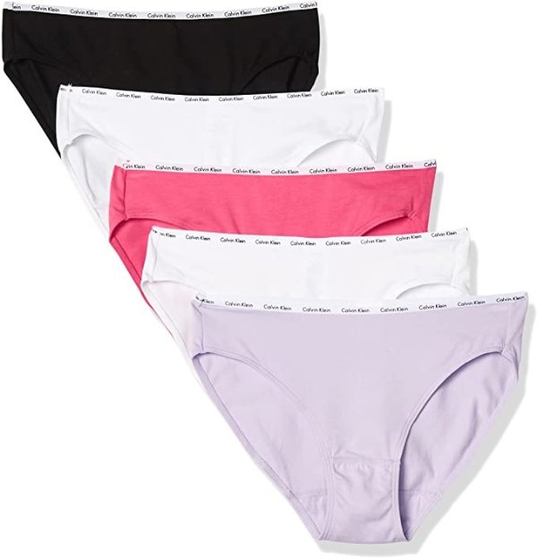 Calvin Klein Women's Cotton Stretch Logo Multipack Bikini Panty