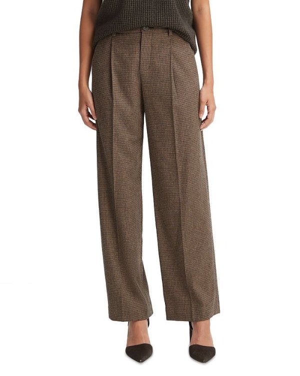 Houndstooth Low Rise Pants