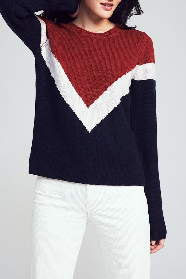 Carrigan Wool & Cashmere Blend Varsity Sweater