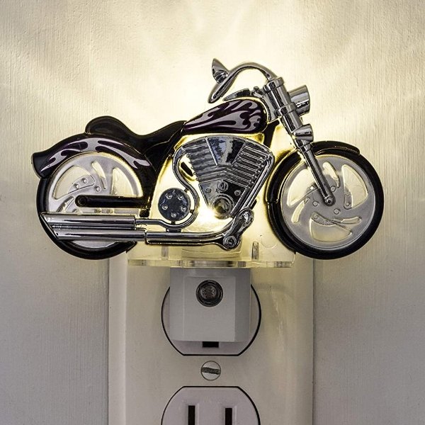 GE 炫酷摩托造型 LED 小夜灯, 天黑自动亮